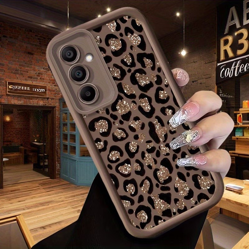 Samsung Galaxy S24 - Leopar Desenli Yumuşak Silikon Telefon Kılıfı